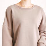 裏起毛トップスプルオーバーシャツ冬ゆったり大きいサイズ体型カバーレイヤードドッキ… | LAPULE  | 詳細画像17 