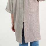 トップス半袖ワッフルバックスリット40代ゆったり大きめ体型カバーオーバーサイズ部… | LAPULE  | 詳細画像7 