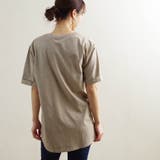 Tシャツ半袖前後差ヴィンテージ風ピグメント40代ゆったり大きめ体型カバー部屋着韓… | LAPULE  | 詳細画像17 