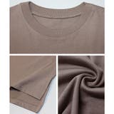 Tシャツ半袖ビッグT40代ゆったり大きめ体型カバー無地白綿100韓国ファッション… | LAPULE  | 詳細画像17 