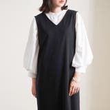 【Lana 】カットポンチ バッククロスVネックジャンスカ | LAPULE  | 詳細画像14 