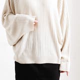 カシミヤタッチ リブニット ドルマン | relaclo | 詳細画像13 