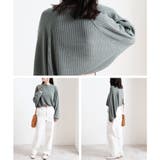 カシミヤタッチ リブニット ドルマン | relaclo | 詳細画像4 