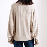 カシミヤタッチ リブニット ドルマン | relaclo | 詳細画像6 