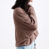 カシミヤタッチ リブニット ドルマン | relaclo | 詳細画像9 