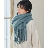 バルキーマフラー 太フリンジ ストール | LAPULE | 詳細画像10