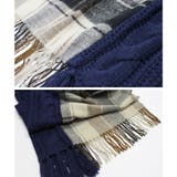 ストール チェックストール 異素材 | relaclo | 詳細画像16 