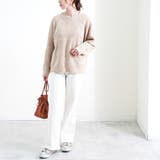 ニットパーカー ラグランスリーブ プルオーバー | LAPULE  | 詳細画像16 