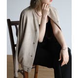 グレージュ(34)M | スタジャン 春アウター ノーカラー | relaclo