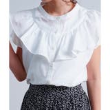 フリルブラウス トップス フレンチスリーブ | LAPULE  | 詳細画像11 