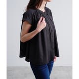 ブラウス 綿麻 ギャザーブラウス | LAPULE  | 詳細画像18 