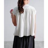 ブラウス 綿麻 ギャザーブラウス | LAPULE  | 詳細画像5 