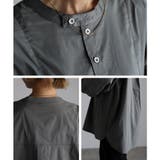 スタンドカラーデザインシャツ レディース 長袖 秋冬 スリット 20代 30代 | relaclo | 詳細画像16 