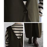 前後2Way ポンチ素材ジャンパースカート レディース | LAPULE | 詳細画像19