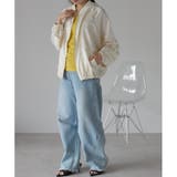 サテンライクオーバーサイズブルゾン レディース アウター | LAPULE  | 詳細画像17 