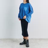 トップス レディース インディゴ | LAPULE  | 詳細画像6 