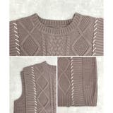 ベスト レディース ニット | LAPULE  | 詳細画像17 