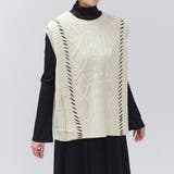 ベスト レディース ニット | LAPULE  | 詳細画像8 