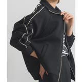 トラックジャケット レディース ダンボールニット | LAPULE  | 詳細画像16 