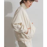 トラックジャケット レディース ダンボールニット | LAPULE  | 詳細画像5 