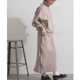 トラックジャケット レディース ダンボールニット | LAPULE  | 詳細画像8 