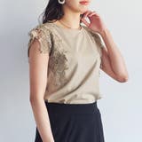 袖レース Tシャツ フレンチスリーブ | relaclo | 詳細画像12