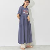 前後プリント ティアードワンピース 半袖 | LAPULE | 詳細画像16