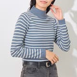 リブニット ハイネック レディース | LAPULE | 詳細画像3