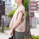 セットアップカジュアル半袖ファッションゆる着ゆったり体型カバー麻ワイドパンツスト… | LAPULE  | 詳細画像14 