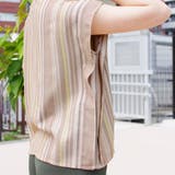 セットアップカジュアル半袖ファッションゆる着ゆったり体型カバー麻ワイドパンツスト… | LAPULE  | 詳細画像15 