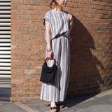 セットアップカジュアル半袖ファッションゆる着ゆったり体型カバー麻ワイドパンツスト… | LAPULE  | 詳細画像18 