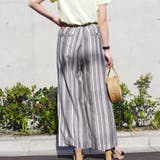 セットアップカジュアル半袖ファッションゆる着ゆったり体型カバー麻ワイドパンツスト… | LAPULE  | 詳細画像7 