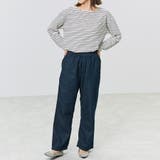 ワイドパンツゆったりオフィスカジュアルベイカーパンツボトム綿麻春夏シンプルM大き… | LAPULE | 詳細画像10