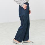 ワイドパンツゆったりオフィスカジュアルベイカーパンツボトム綿麻春夏シンプルM大き… | LAPULE | 詳細画像13