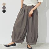 サーカスパンツ レディース 綿麻 | LAPULE  | 詳細画像1 