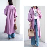 ワンピースシャツワンピースロングワンピース冬春ゆったり大きめ体型カバーボリューム… | LAPULE  | 詳細画像14 