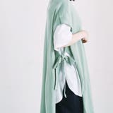 トップスベストニットベストロングベストサイドリボン冬春ゆったり大きいサイズ体型カ… | LAPULE  | 詳細画像12 