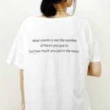 Tシャツ半袖ロゴプリントファッション夏ゆったりトップスビッグTオーバーサイズ部屋… | LAPULE  | 詳細画像7 