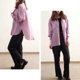 シャツブラウス長袖シアーシャツゆったり大きいサイズ体型カバー透け素材きれいめ韓国… | LAPULE  | 詳細画像5 