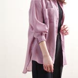 シャツブラウス長袖シアーシャツゆったり大きいサイズ体型カバー透け素材きれいめ韓国… | LAPULE  | 詳細画像6 