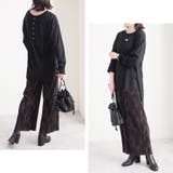 トップス長袖ロンT 冬春ゆったり体型カバーバックヘンリーバックデザインサイドスリ… | LAPULE  | 詳細画像8 