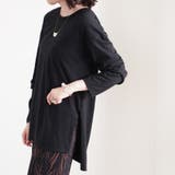 トップス長袖ロンT 冬春ゆったり体型カバーバックヘンリーバックデザインサイドスリ… | LAPULE  | 詳細画像10 