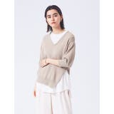 【リユース品】ABAHOUSE | レイヤードVネックアシメニット | ReLIKE | 詳細画像1