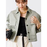 【リユース品】ABAHOUSE | ショート丈ビッグフラップコクーンブルゾン | ReLIKE | 詳細画像1