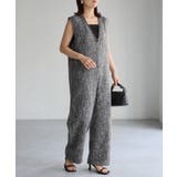 深Vネックツイードサロペット | Riberry | 詳細画像11 