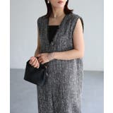 深Vネックツイードサロペット | Riberry | 詳細画像6 