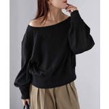 裏毛オフショルダースウェットトップス | Riberry | 詳細画像13 