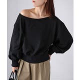 裏毛オフショルダースウェットトップス | Riberry | 詳細画像14 