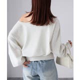 裏毛オフショルダースウェットトップス | Riberry | 詳細画像24 