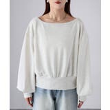 裏毛オフショルダースウェットトップス | Riberry | 詳細画像25 